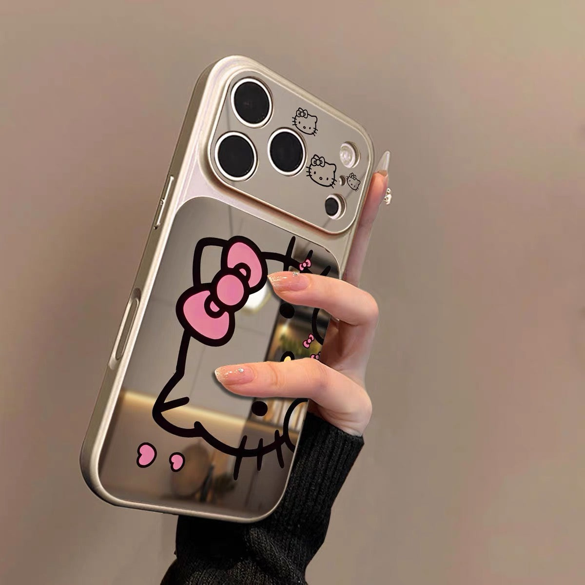 New cute Hello Kitty mirror phone case