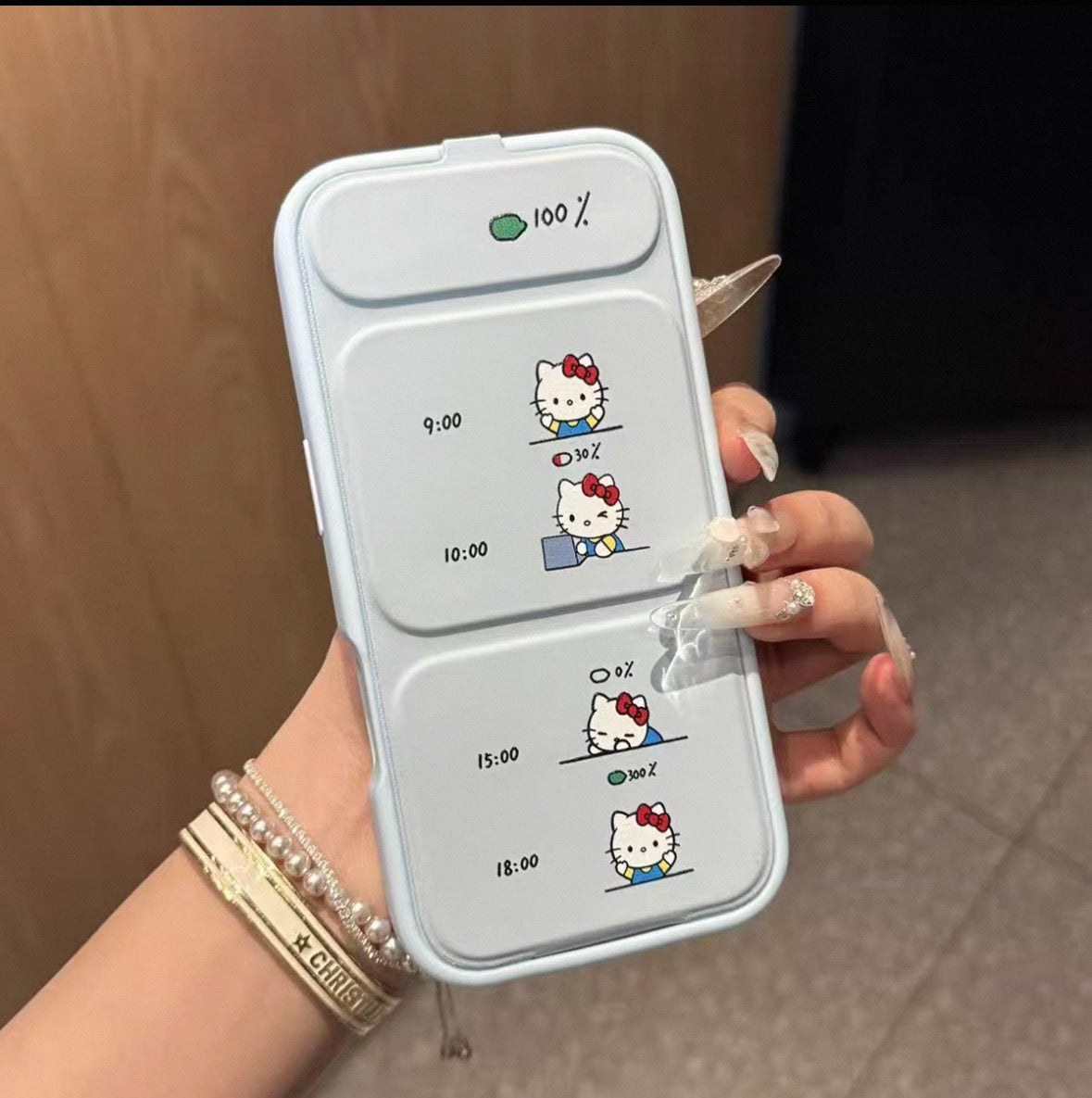 Magnetic Flip-Style Hello Kitty & Crayon Shin-chan Phone Case