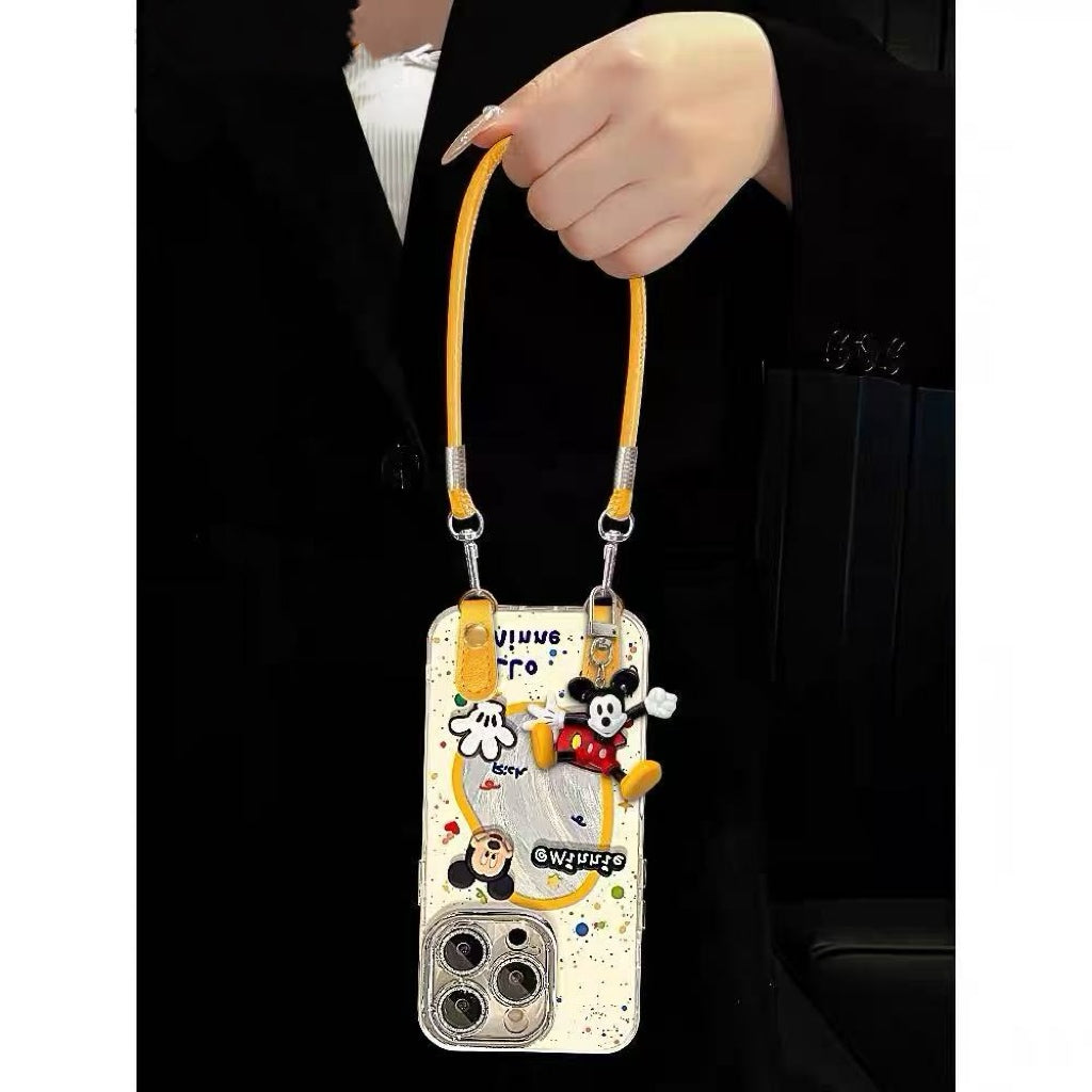 Mickey Makeup Mirror Crossbody Phone Case