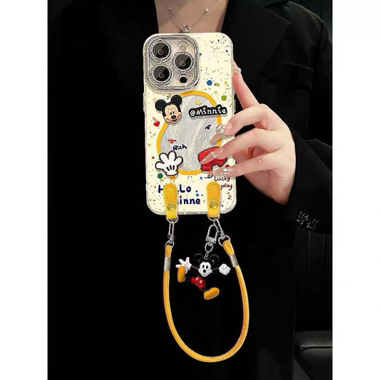 Mickey Makeup Mirror Crossbody Phone Case