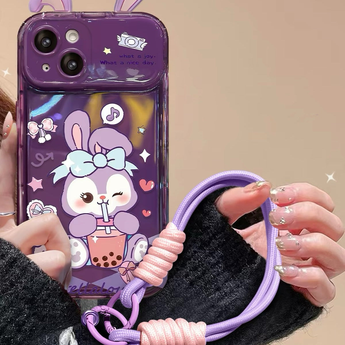 LinaBell phone case with a flip-out mirror