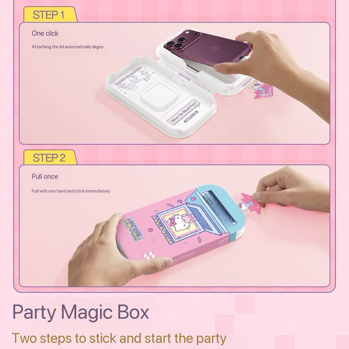 Hello Kitty Screen Protector for iPhone Duo Foldable Phone (Tempered Glass)