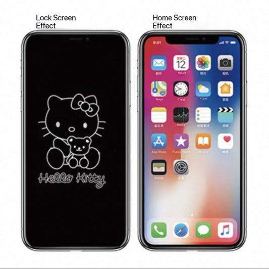 Samsung Cartoon-Themed Tempered Glass Screen Protector (Privacy/Anti-Peep)
