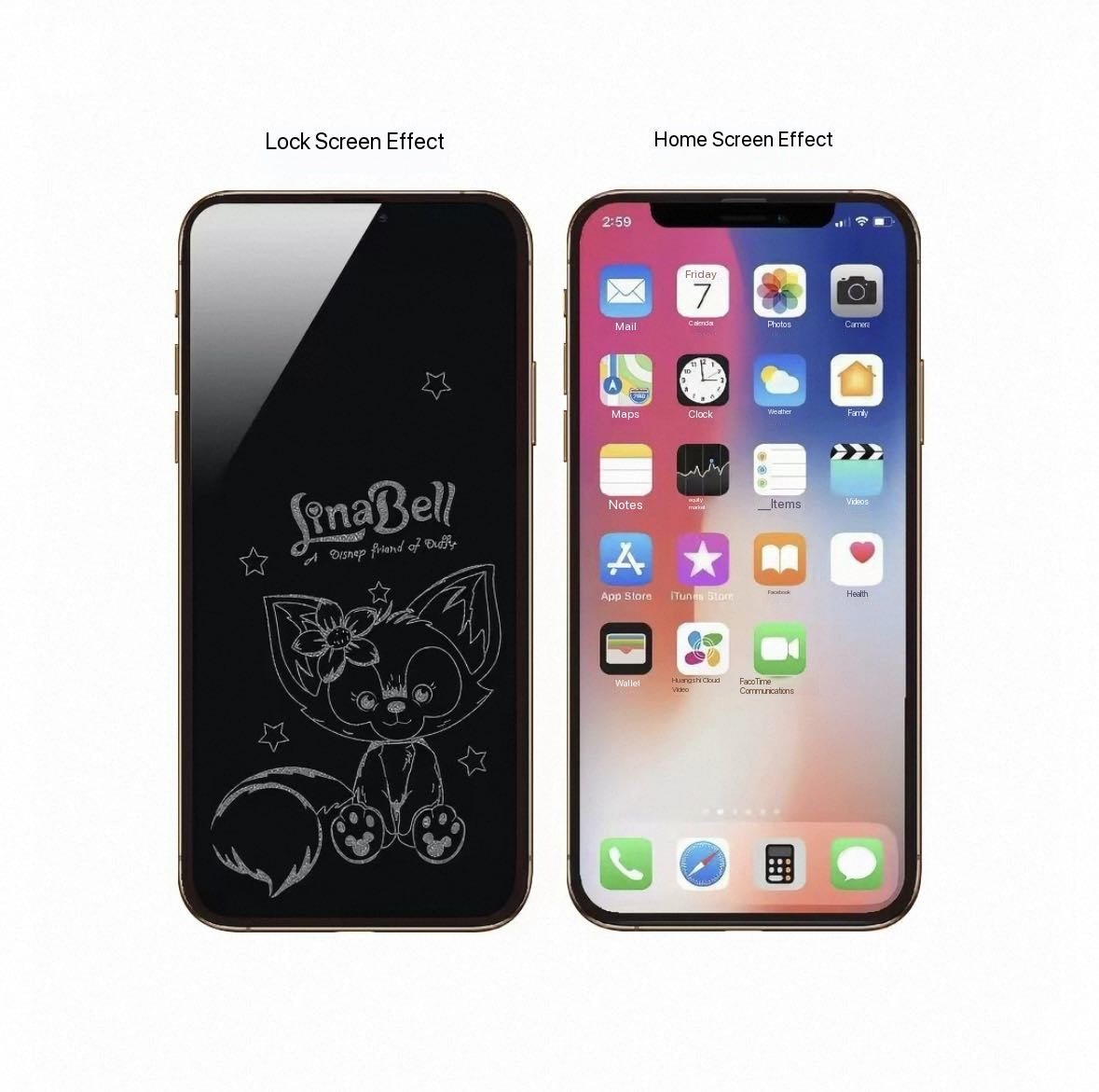 Samsung Cartoon-Themed Tempered Glass Screen Protector (Privacy/Anti-Peep)