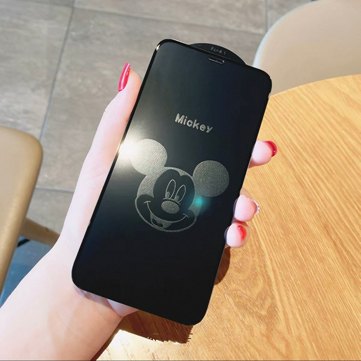 Samsung Cartoon-Themed Tempered Glass Screen Protector (Privacy/Anti-Peep)