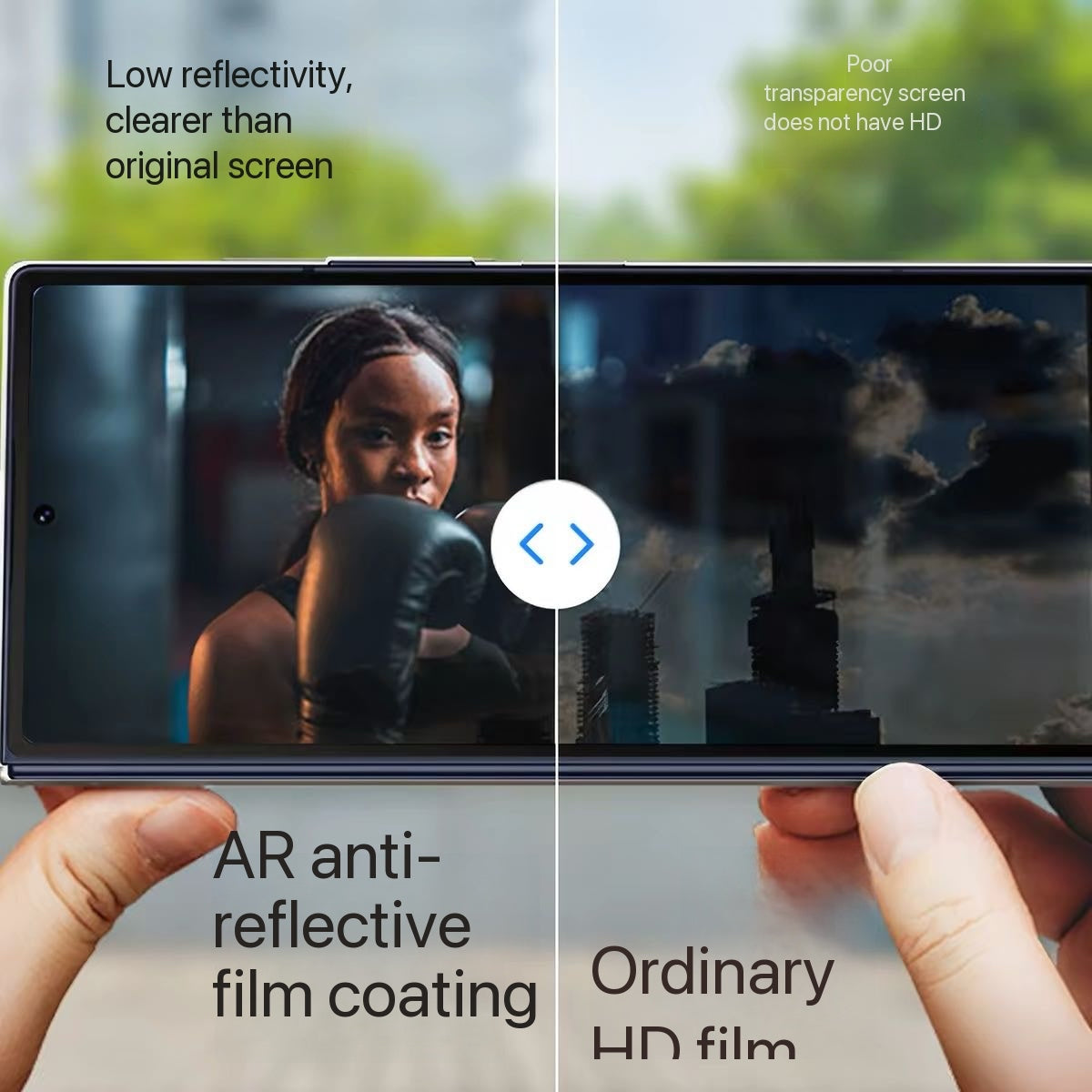 Samsung External Screen AR Anti-Reflective Film (Not Tempered Glass) – Genuine AR Anti-Reflection for Enhanced Clarity