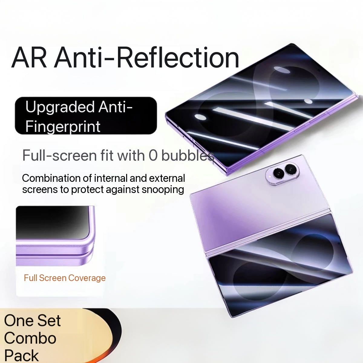 Ultra-clear, premium, full-adhesive tempered glass screen protector for Samsung external displays