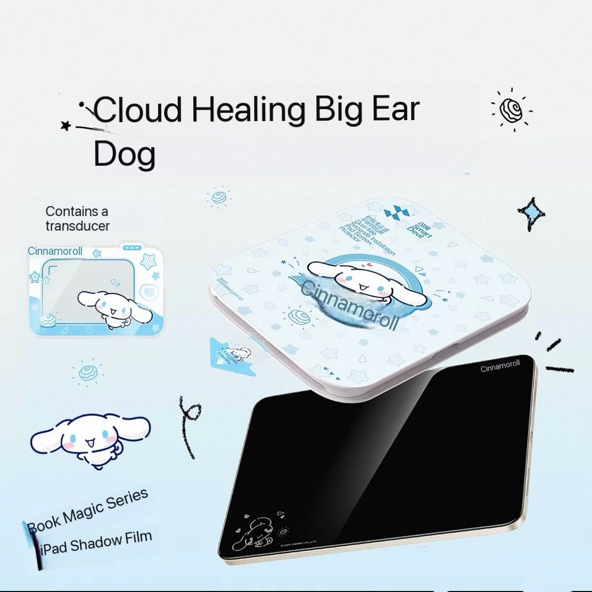 Hello Kitty-themed tempered glass screen protector for iPad