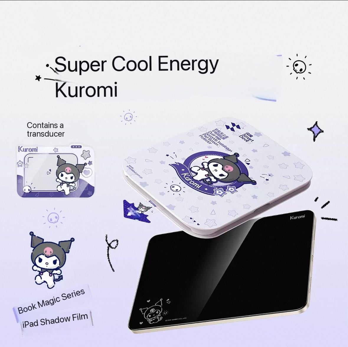 Hello Kitty-themed tempered glass screen protector for iPad