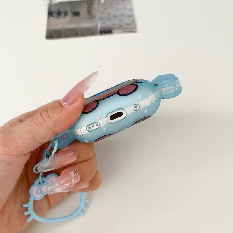 Hello Kitty Earphone Case with a Bow (Large-Headed Version)