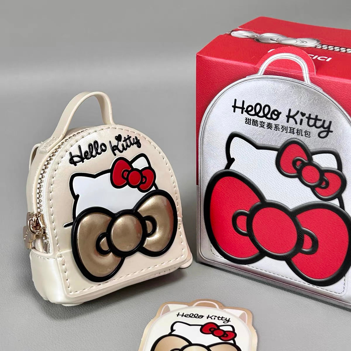 Hello Kitty Sweet-and-Edgy Earphone Case / Mini Bag Charm – Birthday Gift