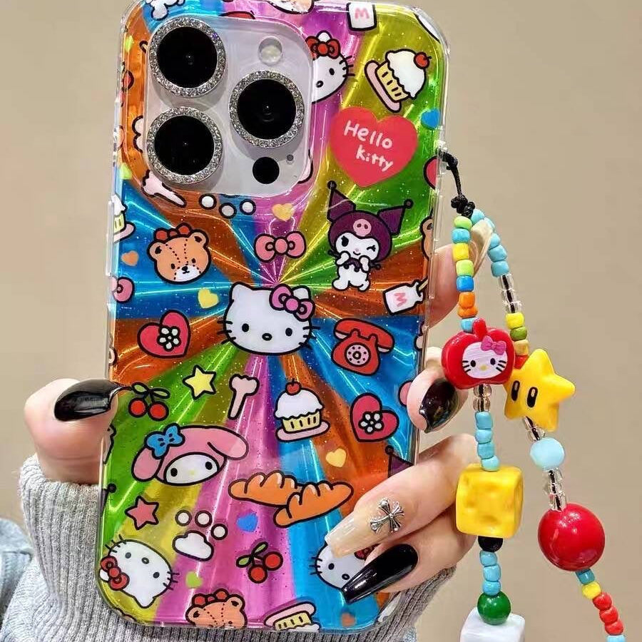 Creative Cartoon Colorful Aurora Sanrio Phone Case