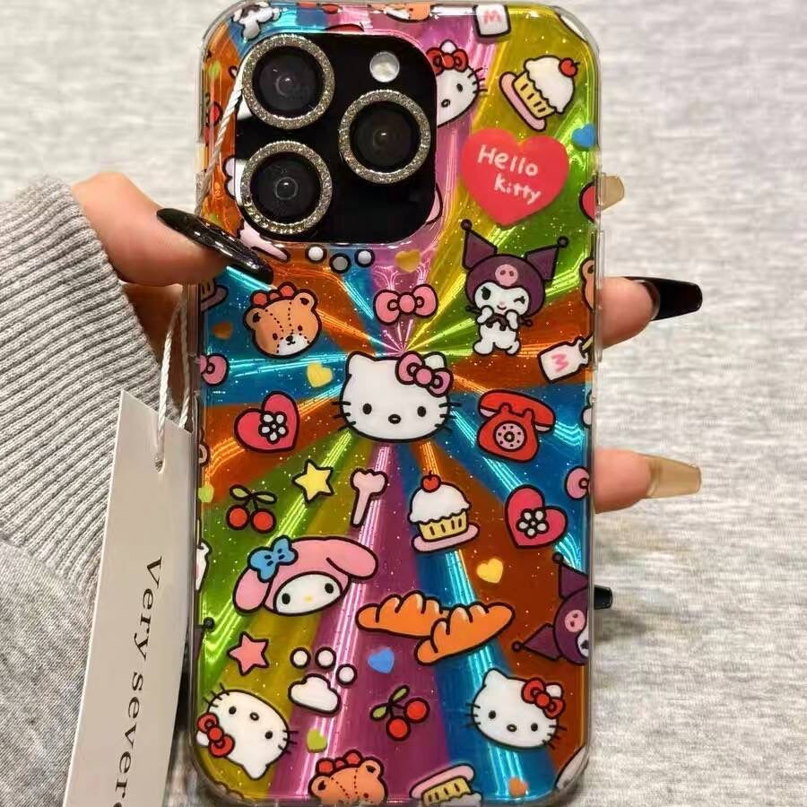 Creative Cartoon Colorful Aurora Sanrio Phone Case