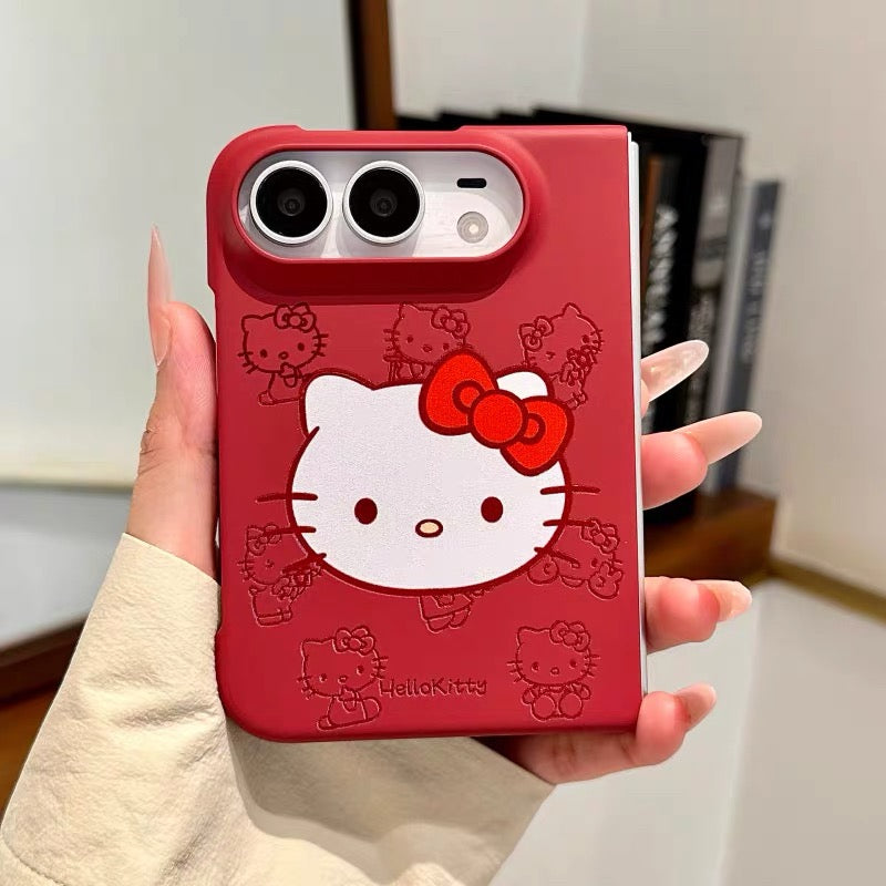 Japanese Anime-Style Convenience Store Cat Phone Case for iPhone Duo (Foldable)