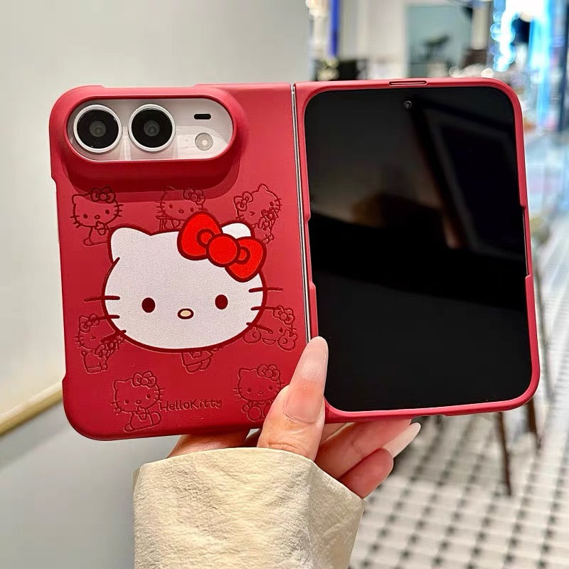 Japanese Anime-Style Convenience Store Cat Phone Case for iPhone Duo (Foldable)