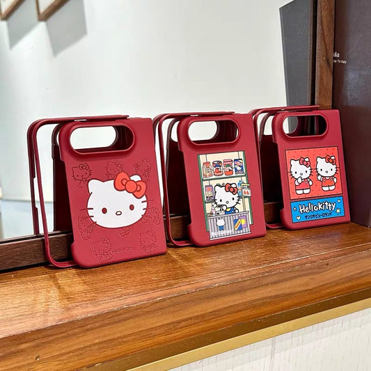 Japanese Anime-Style Convenience Store Cat Phone Case for iPhone Duo (Foldable)