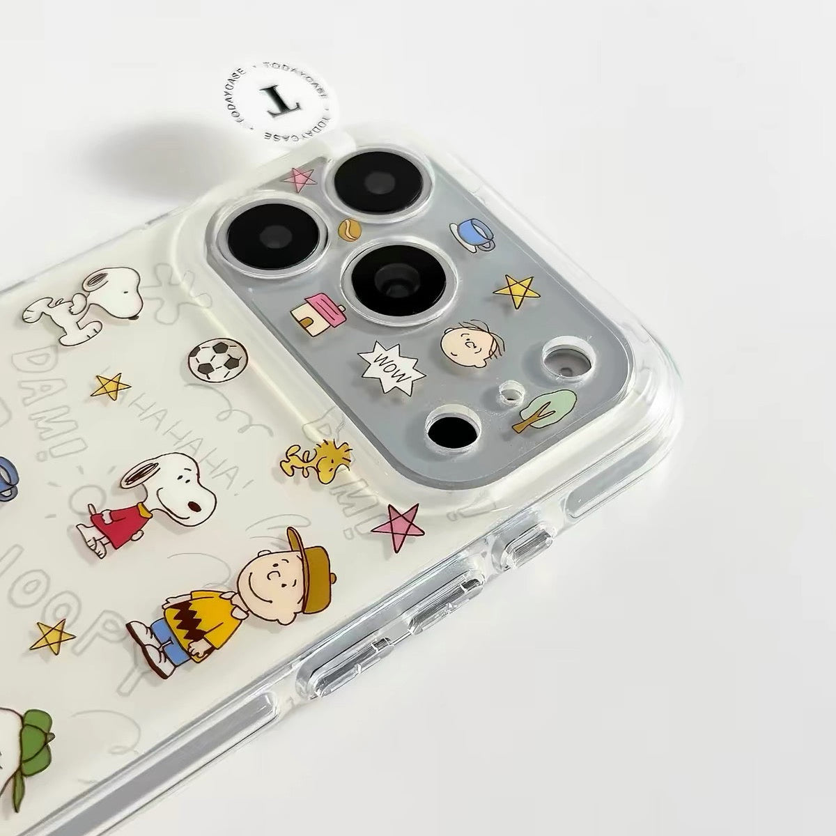 Cute Cartoon Snoopy Wobble-Figure Stand Phone Case
