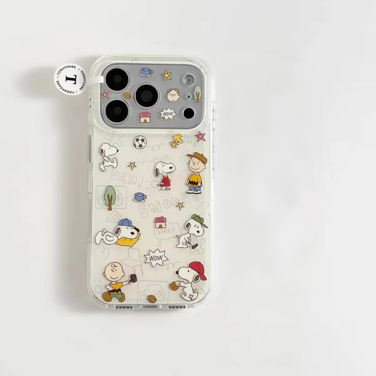 Cute Cartoon Snoopy Wobble-Figure Stand Phone Case