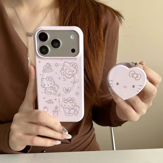New "girly-style" pink Hello Kitty magnetic kickstand phone case