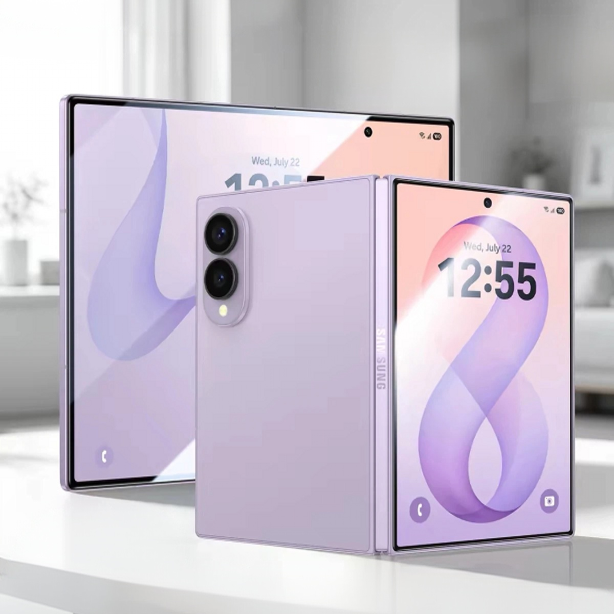 Ultra-clear, shatterproof tempered glass screen protector for Samsung Z Fold 8