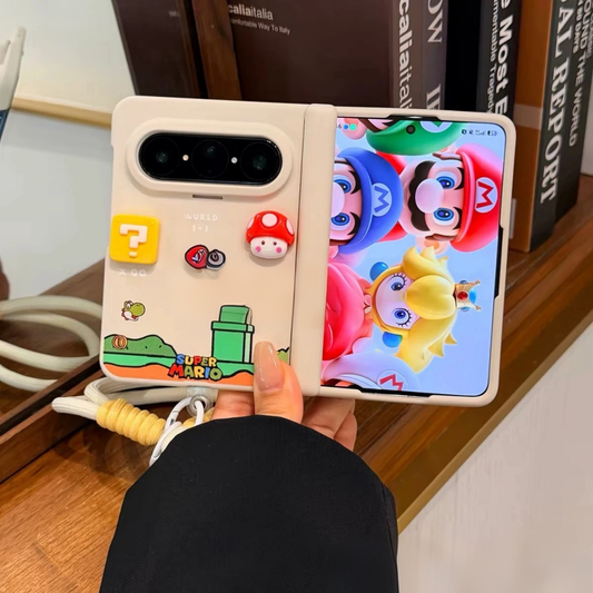 Super Mario-themed folding phone case for Android and iPhone (Duo cartoon style)