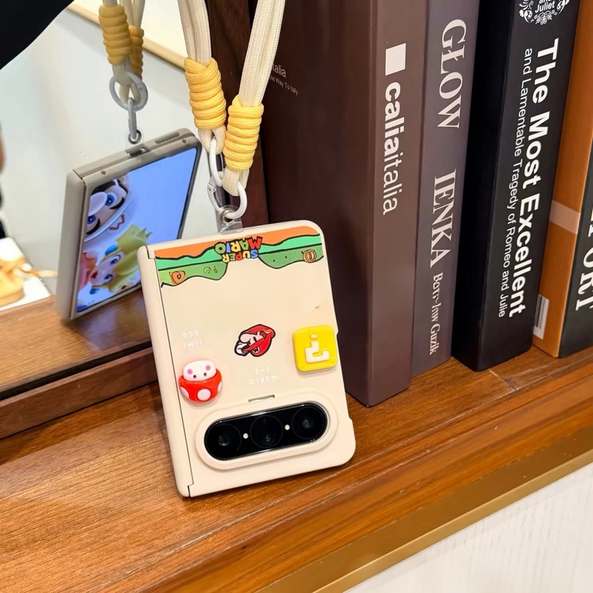 Super Mario-themed folding phone case for Android and iPhone (Duo cartoon style)
