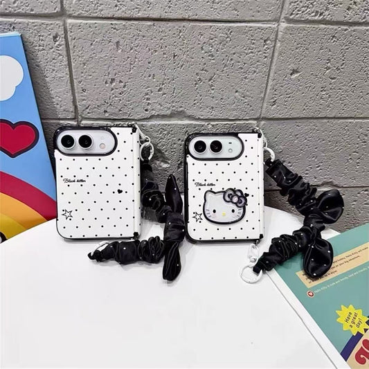 Polka-dot Hello Kitty folding iPhone case