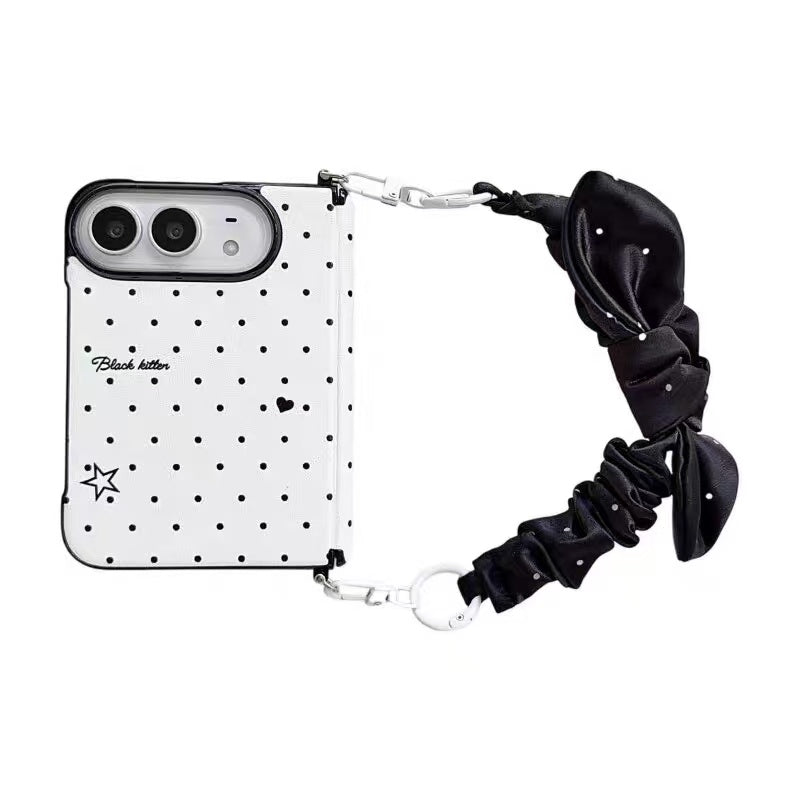 Polka-dot Hello Kitty folding iPhone case