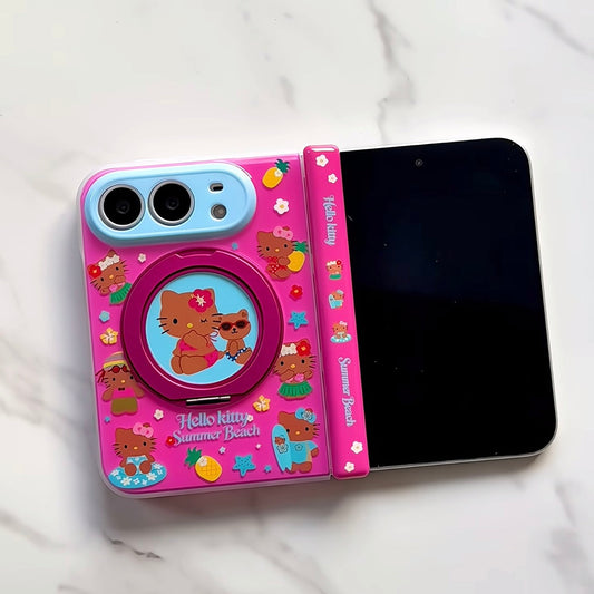 iPhoneDuo Creative & Cute Hello Kitty Rotating Kickstand Phone Case