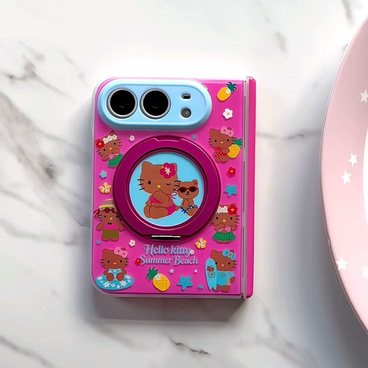 iPhoneDuo Creative & Cute Hello Kitty Rotating Kickstand Phone Case