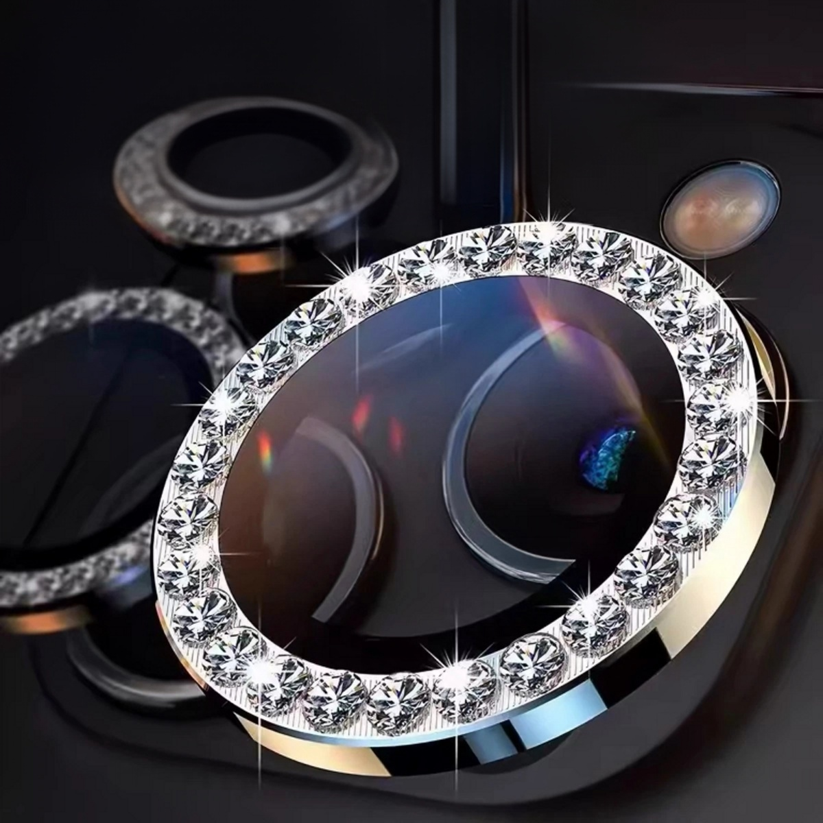 New Rhinestone-Embellished Phone Lens Protector