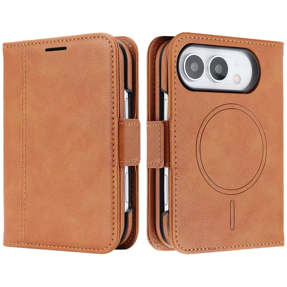 New iPhone Duo Magnetic Wireless Charging Folio Case for Foldable Phones