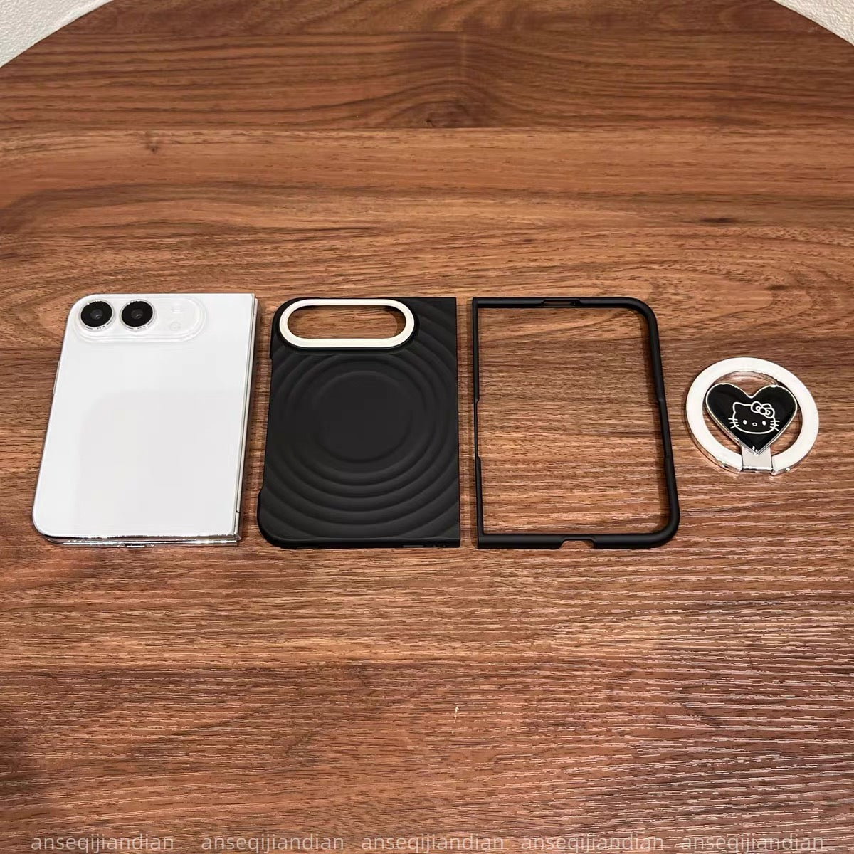 Cute Kitten Stand Case for iPhone Duo Foldable Phone