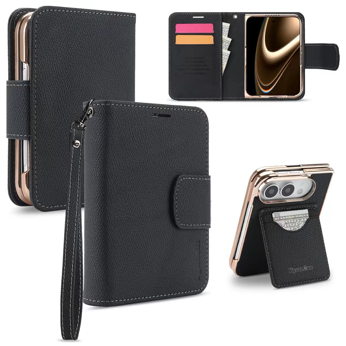 iPhone Duo Flip-Style Leather Case – Full-Coverage, Two-Piece Protective Case
