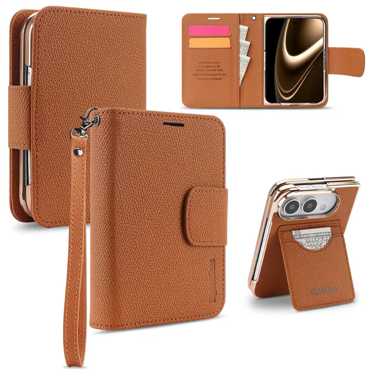 iPhone Duo Flip-Style Leather Case – Full-Coverage, Two-Piece Protective Case