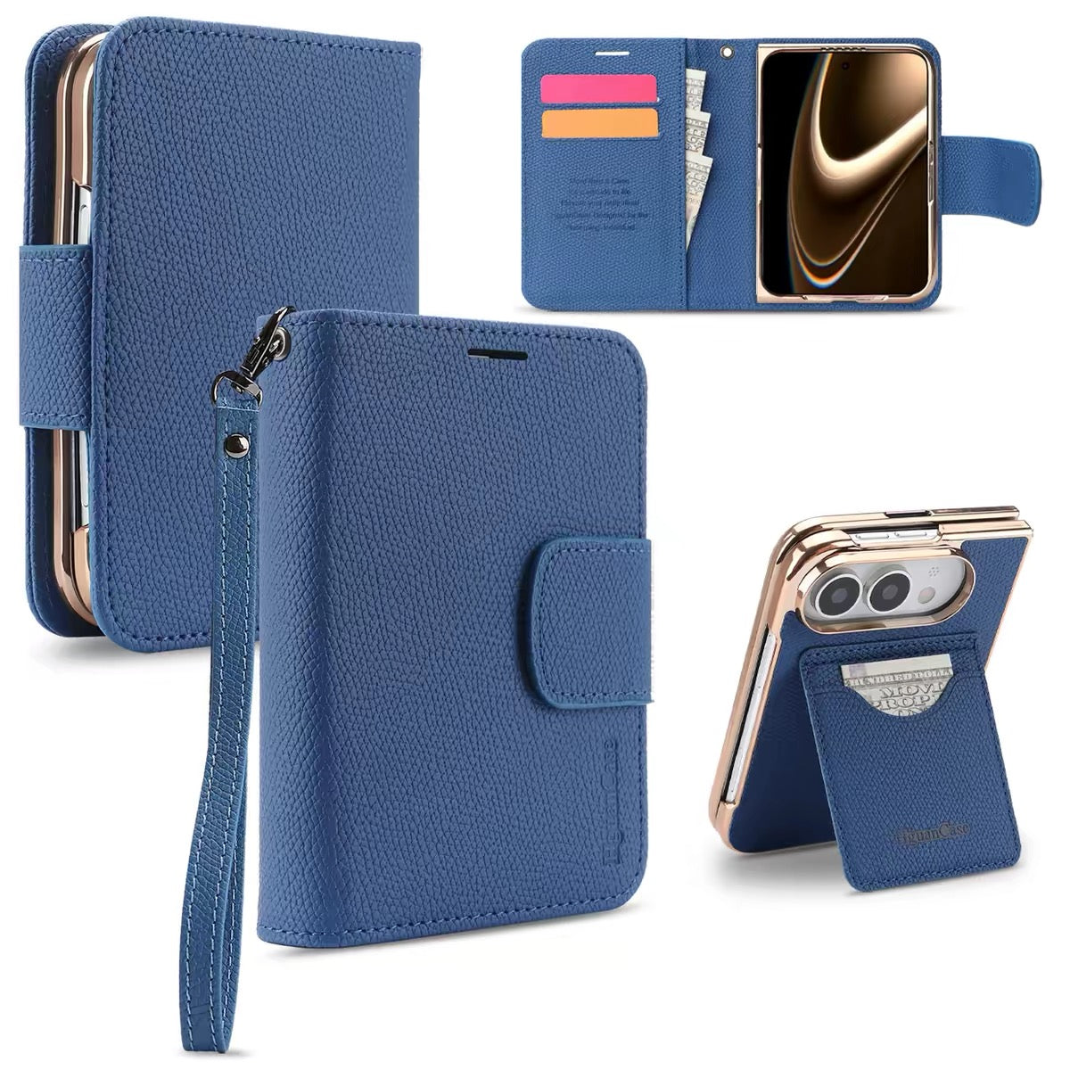 iPhone Duo Flip-Style Leather Case – Full-Coverage, Two-Piece Protective Case