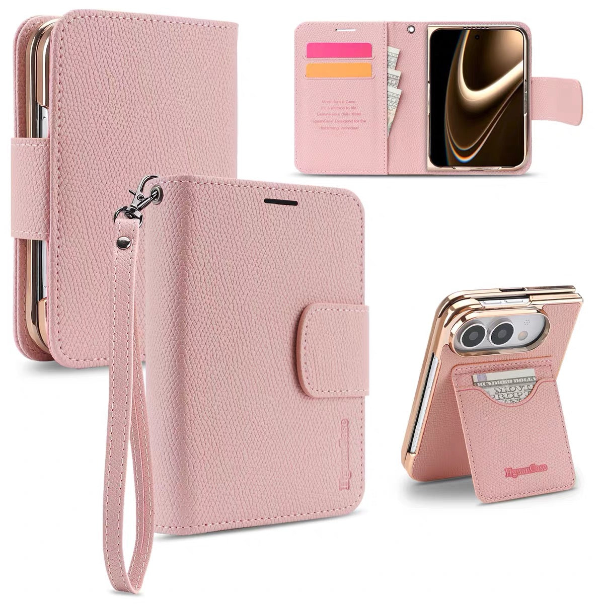 iPhone Duo Flip-Style Leather Case – Full-Coverage, Two-Piece Protective Case