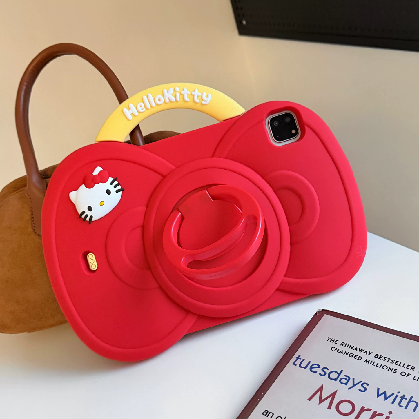 Cute red bow iPad case