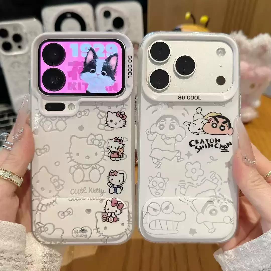 Kitty & Crayon Shin-chan phone case