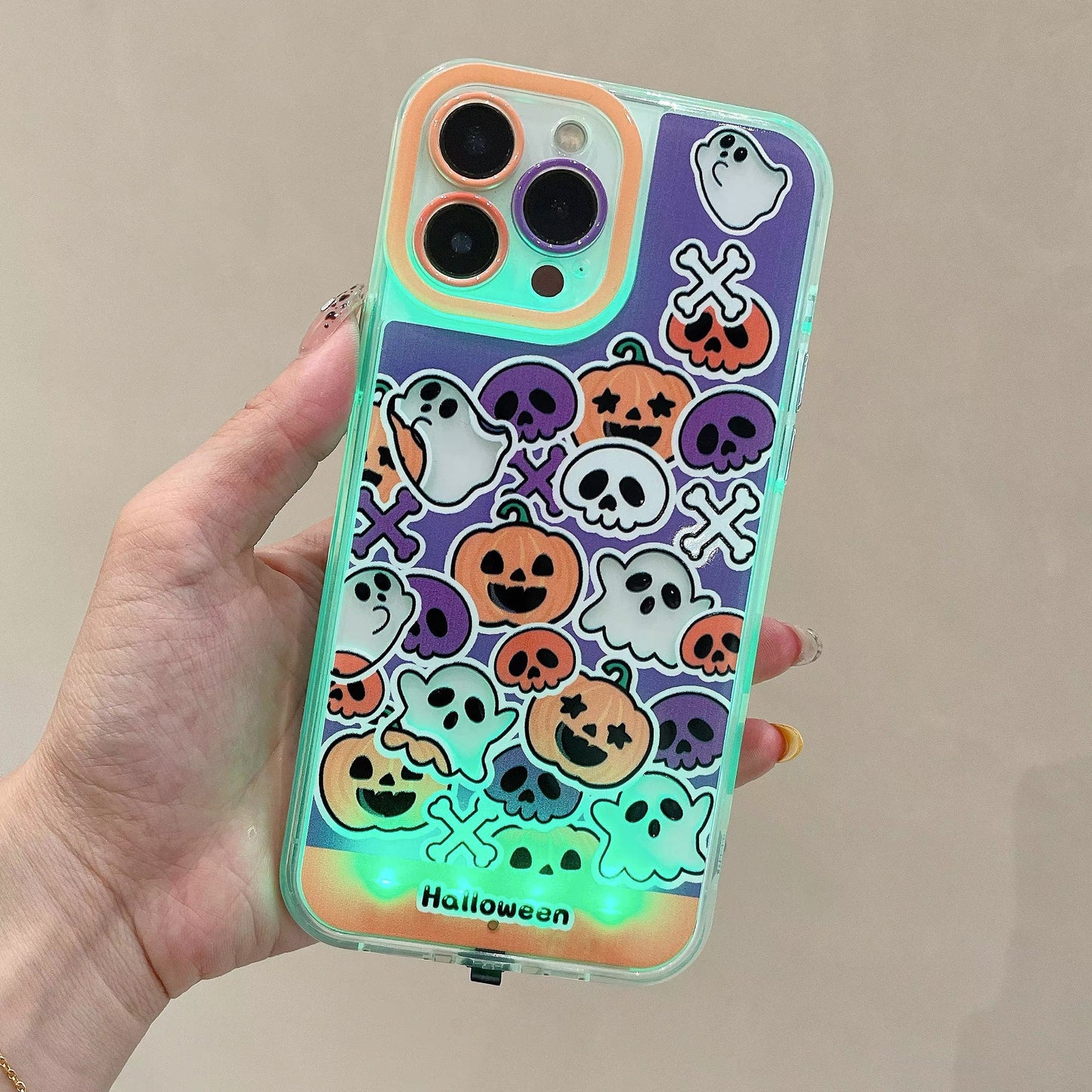 Halloween Pumpkin Glow Phone Case