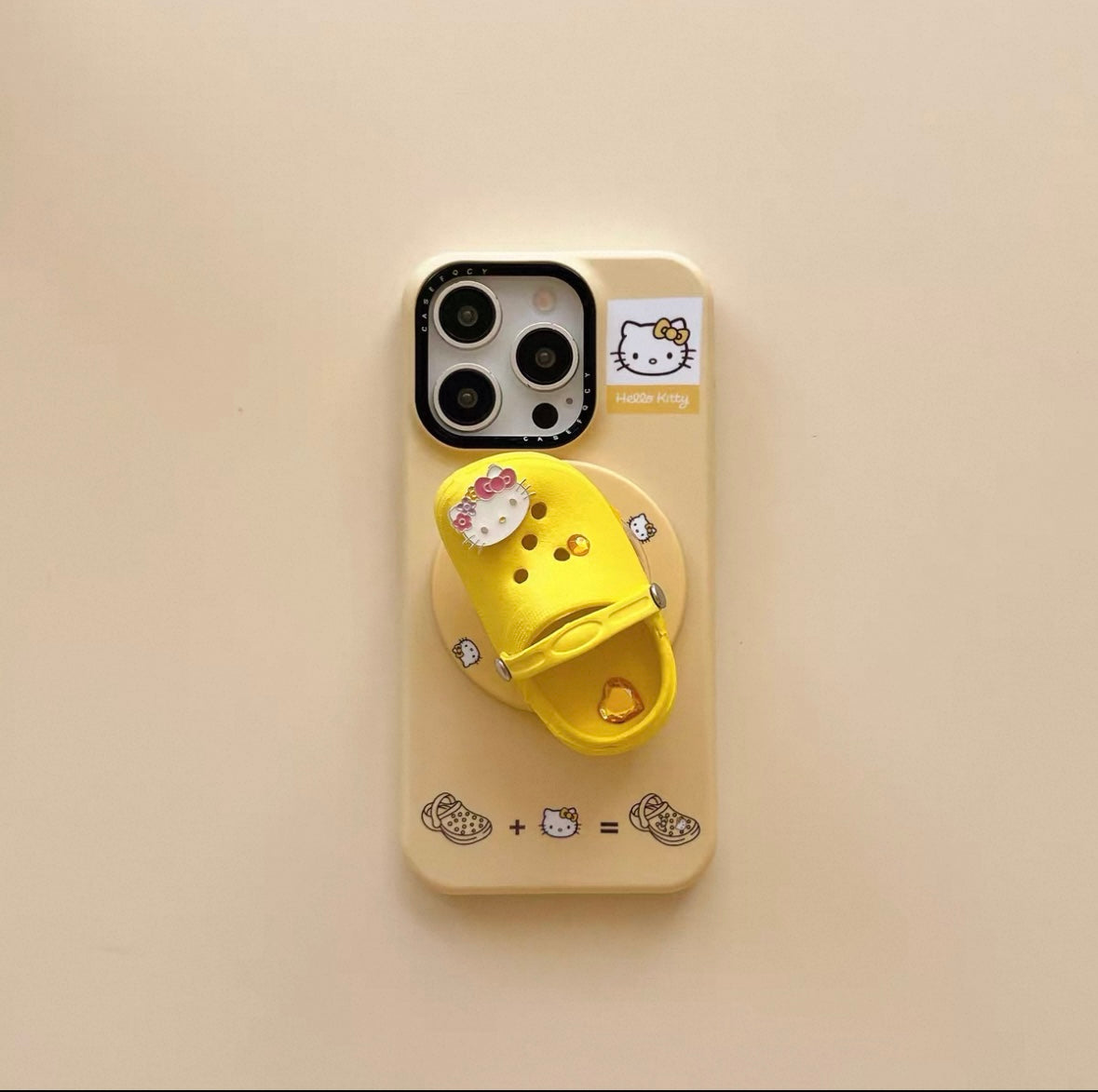 Hello Kitty Crocs-style shoe-shaped phone case