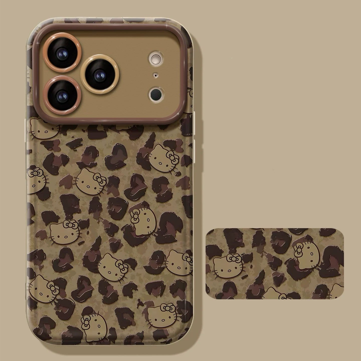 Full-screen Hello Kitty flip phone case (with mirror and stand)