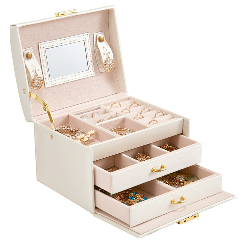 Three-layer jewelry box