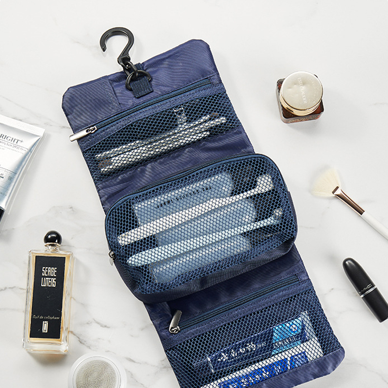 Buckle foldable toiletry bag