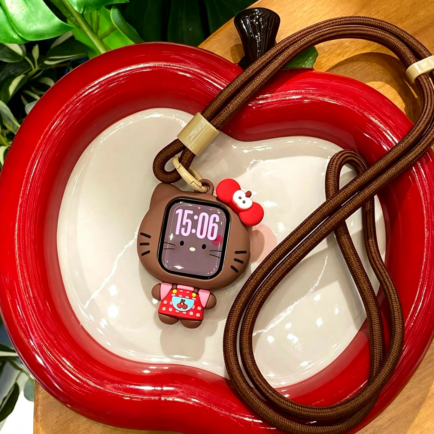 Cherry Black Kitty/Apple Kitty Apple Watch Case