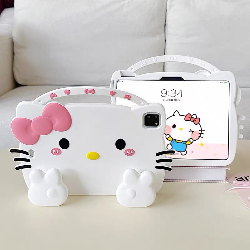 Cute Kitty iPad Protective Case with Retractable Stand