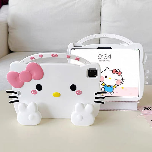 Cute Kitty iPad Protective Case with Retractable Stand