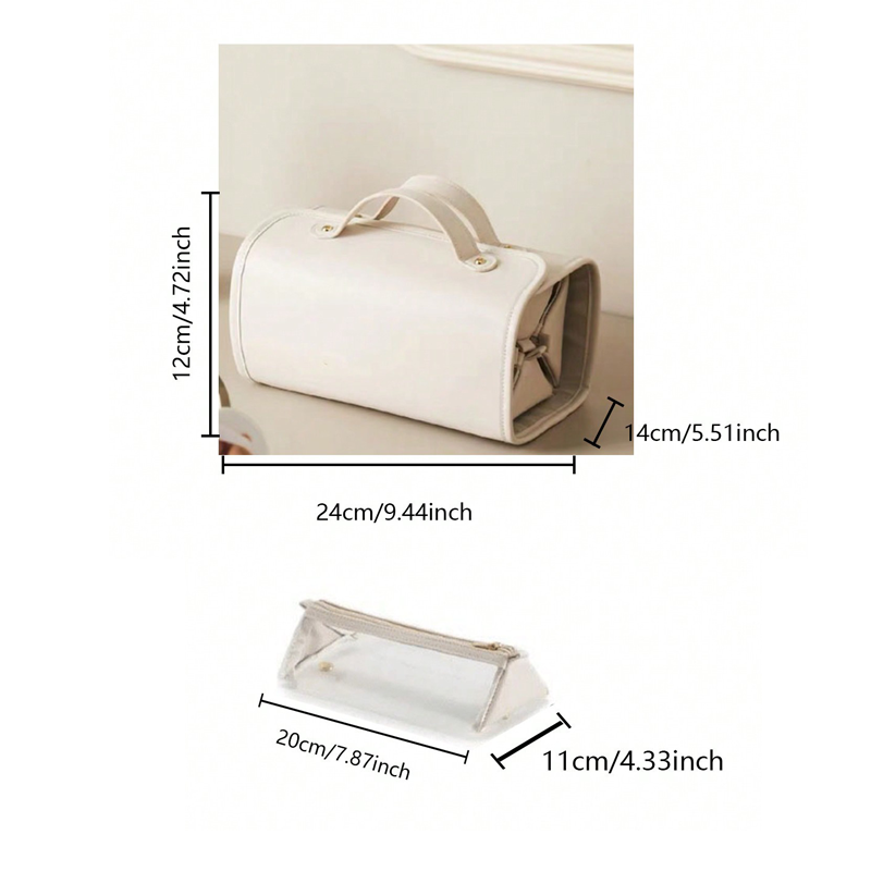 Folding cosmetic bag