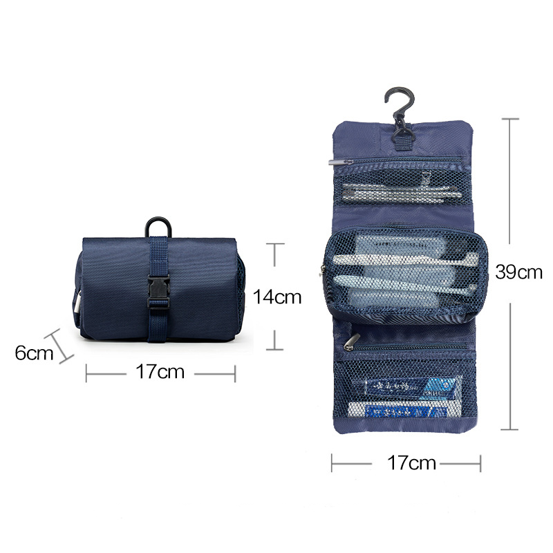 Buckle foldable toiletry bag