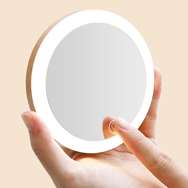 Portable LED mirror